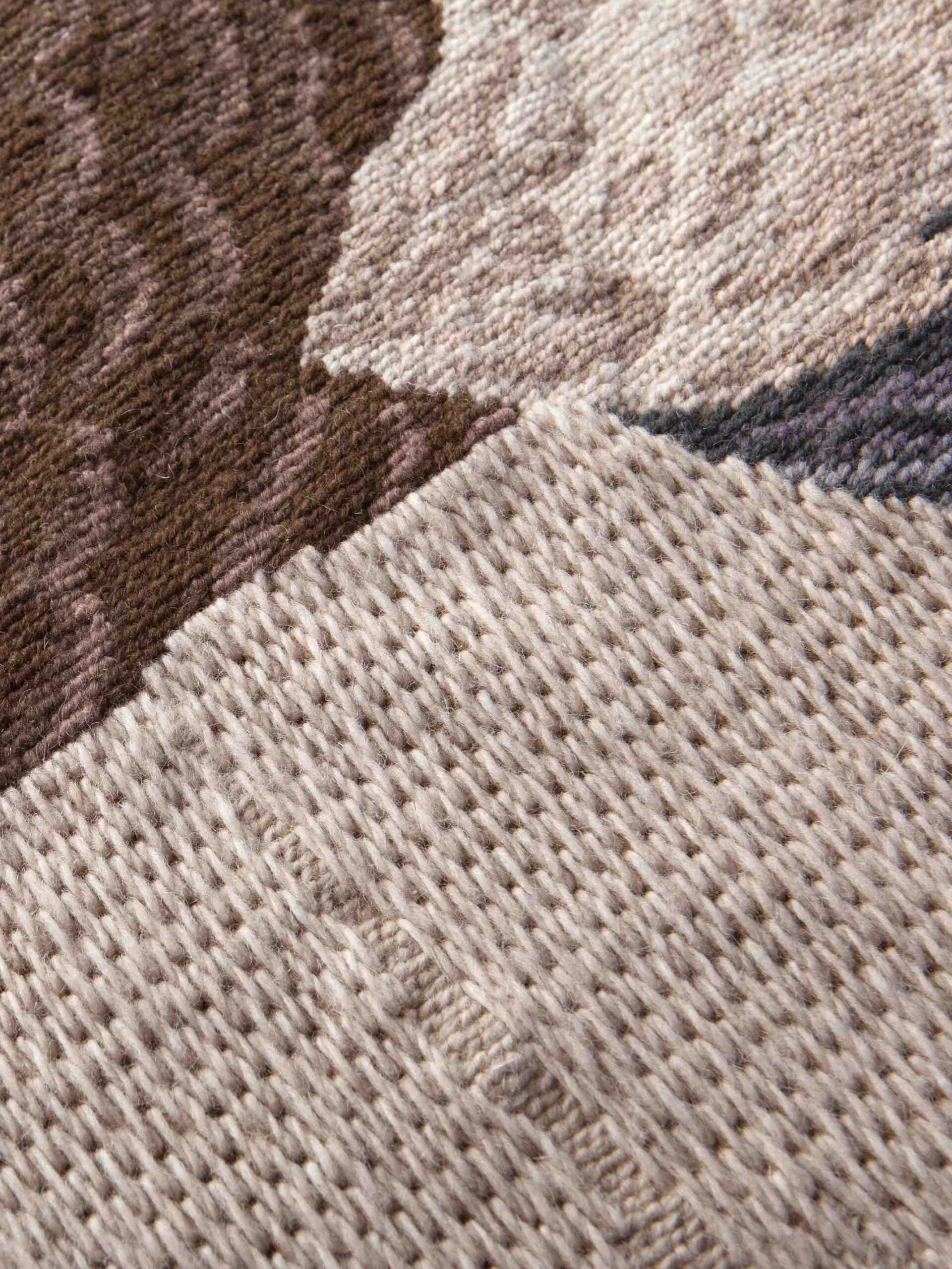 Tapete Migration Gazza Circle Designer Tecido à Mão