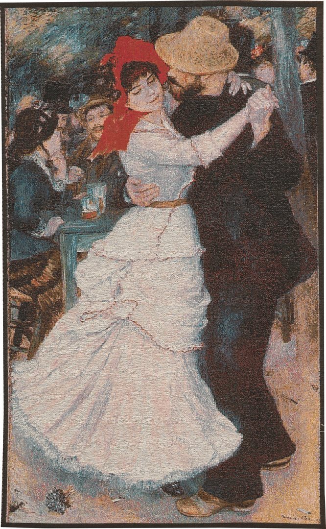 Tapeçaria dança Bougival, Pierre-Auguste Renoir | Tamanho: 75 × 125 cm