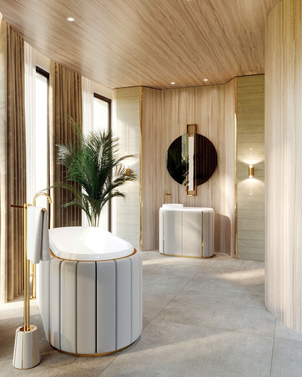 Móvel de casa de banho Majestic preto - 1