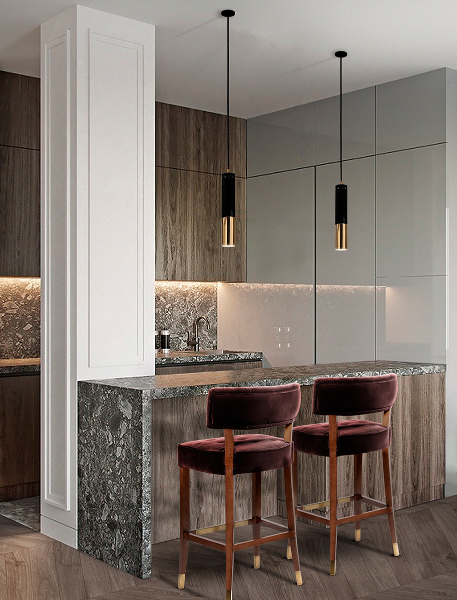 Candeeiro suspenso modernista - 5