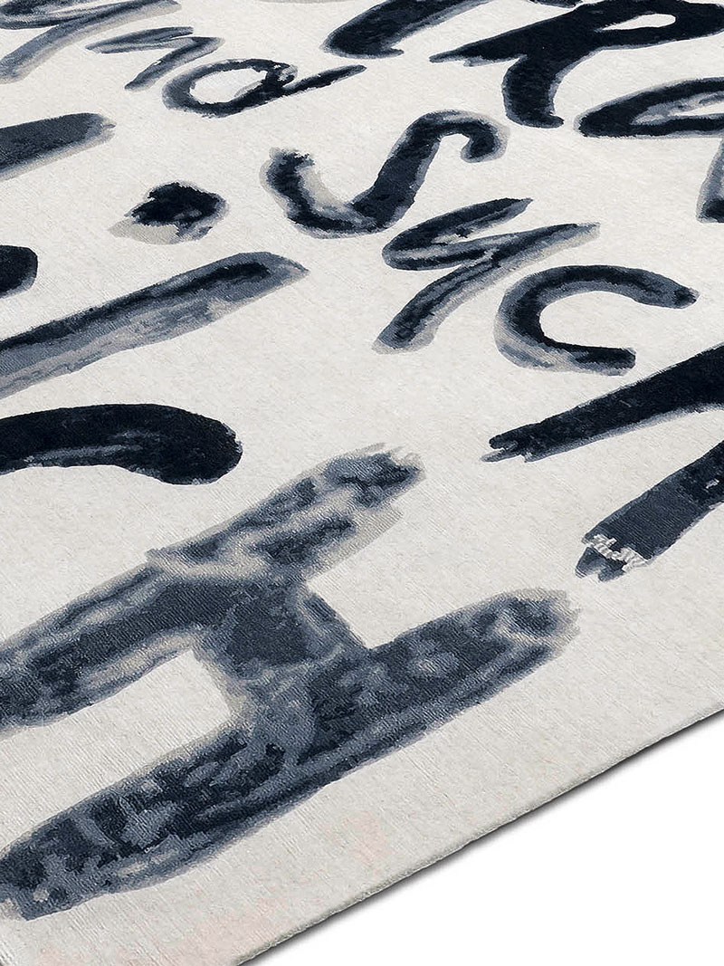 Tapete Luxuoso Suche Milch Anodado à Mão