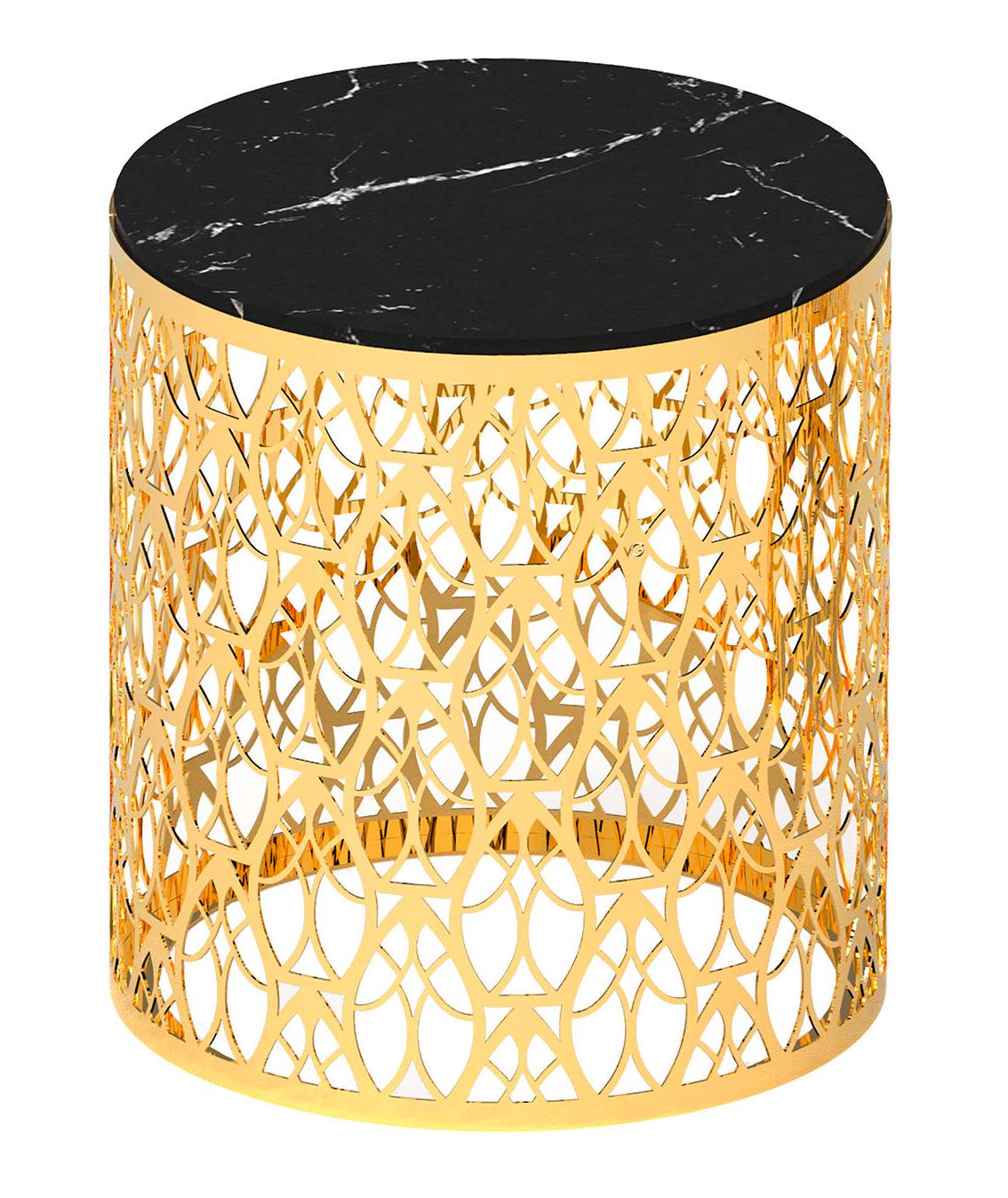 Mesa de Apoio Cabaret Dourada