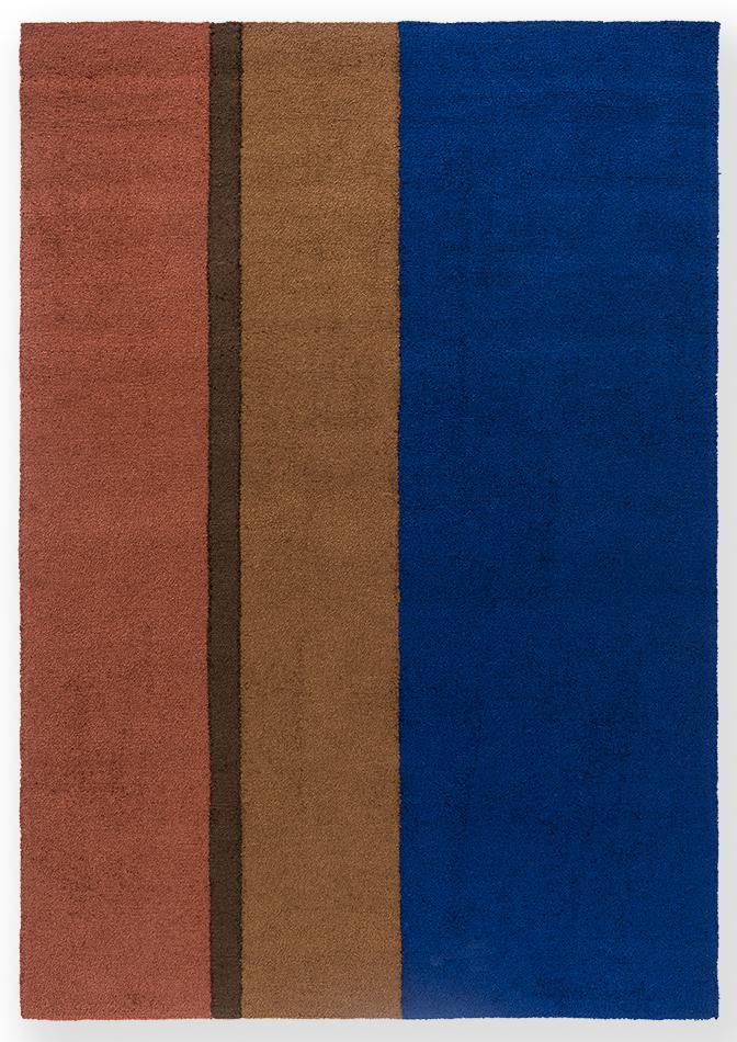 Tapete Exterior Festival Stripe Azul | Tamanho: 160 × 230 cm
