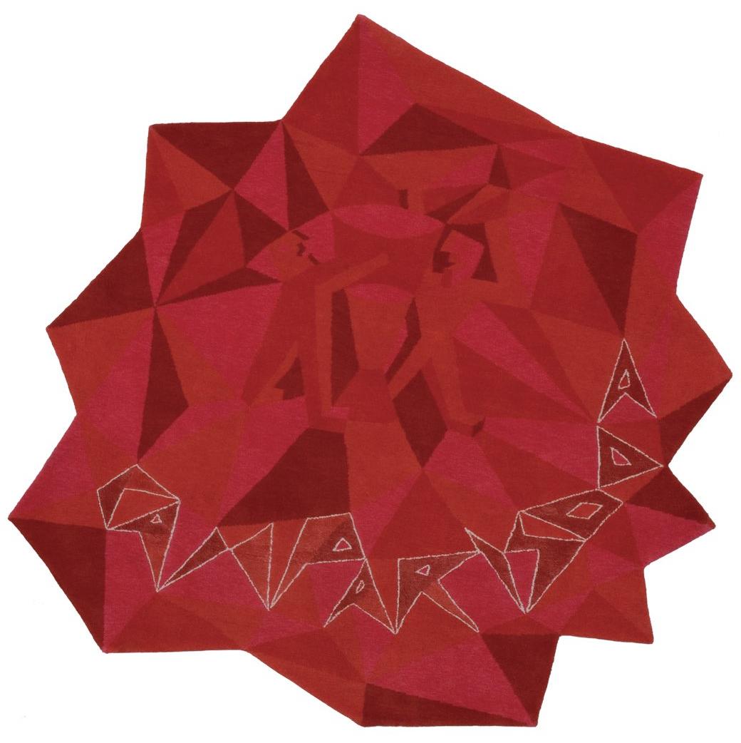 Tapete Campari Soda Designer Tecido à Mão