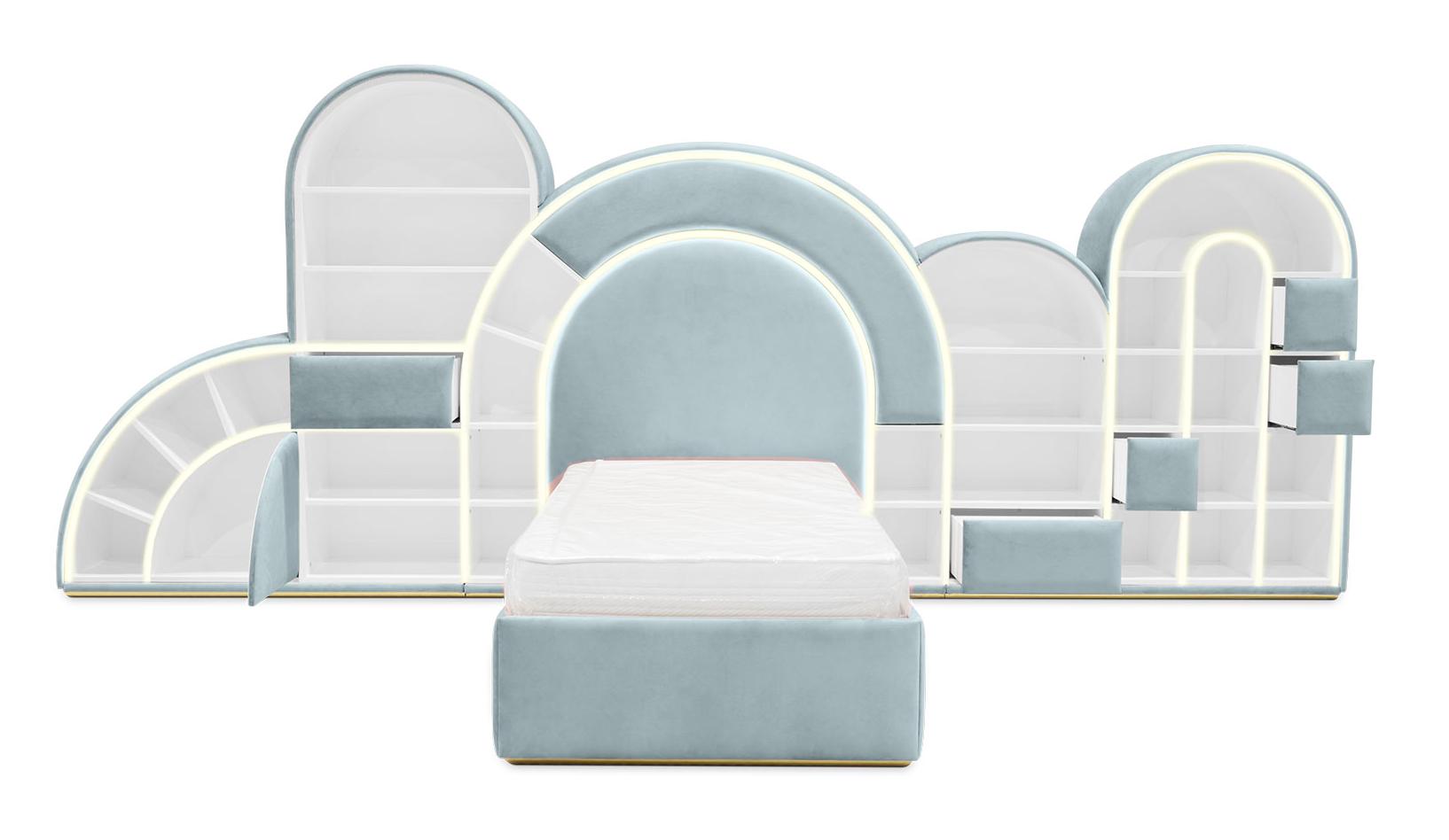 Cama Bubblegum Marshmallow azul