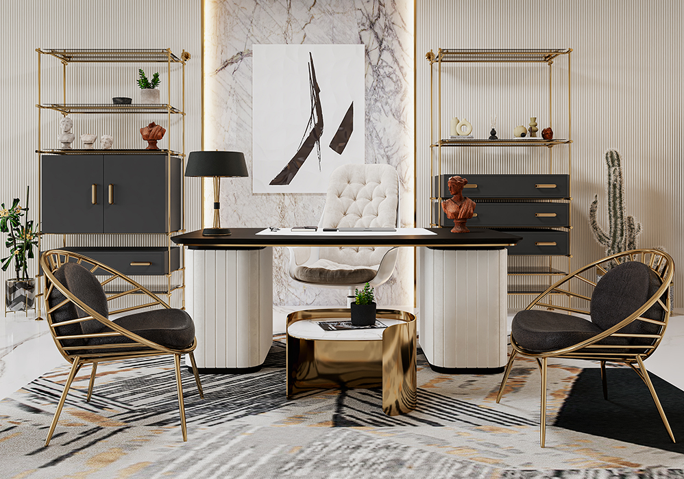 Mesa de Apoio Oval Franklin Scott - 6