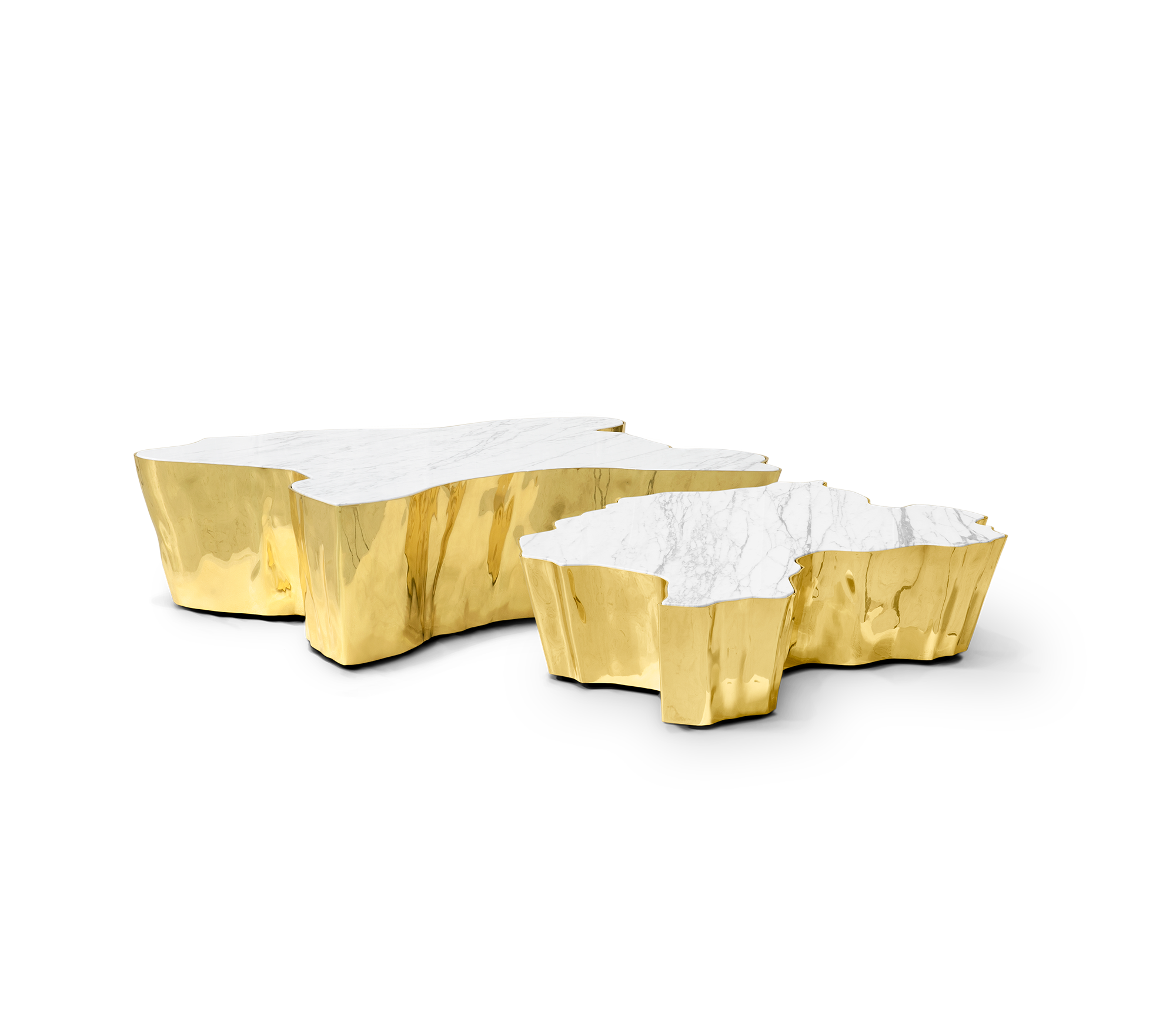 Mesa de Centro Calacatta Paradise | Dimensões: L 123 × P 102 × A 30 cm