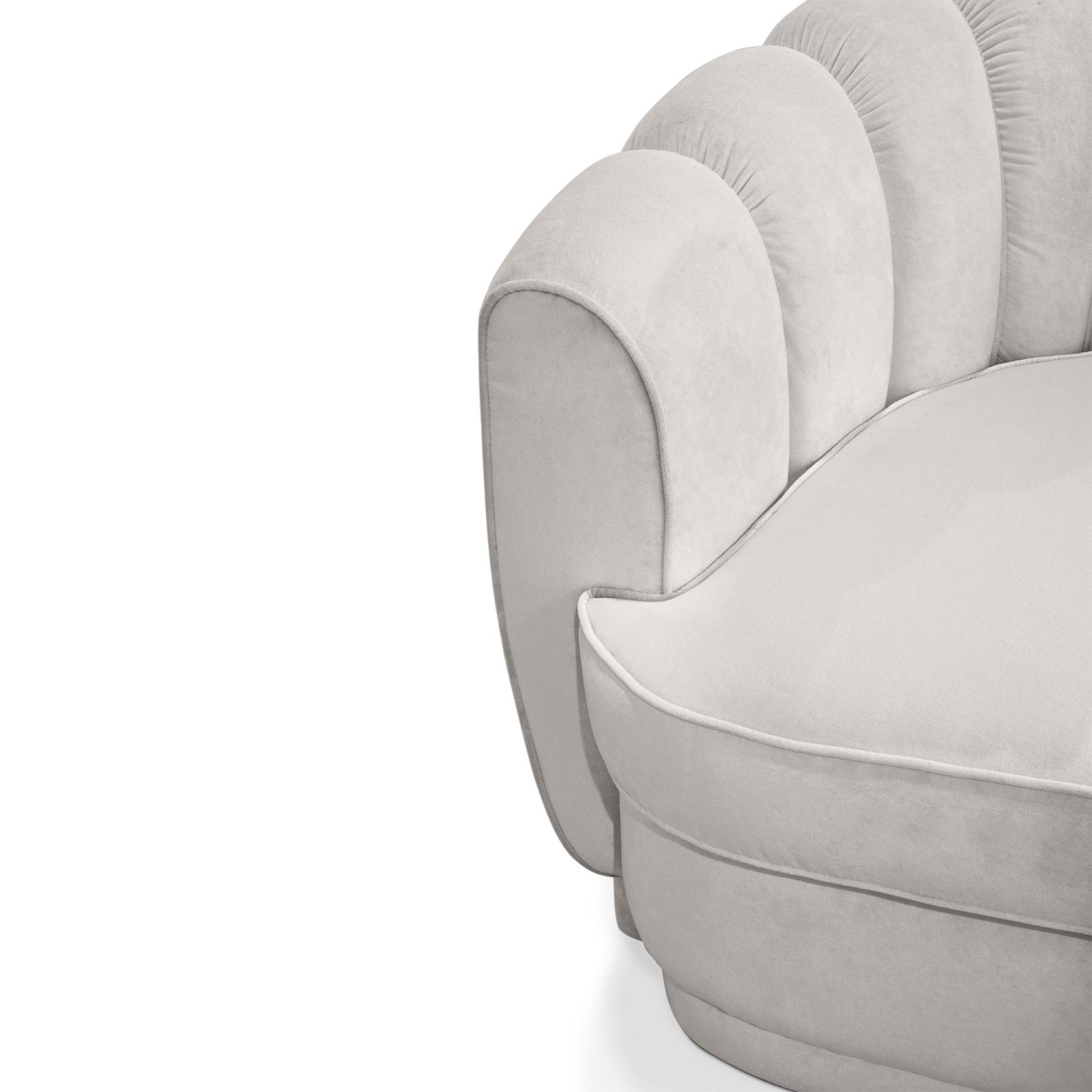 Sofá Redondo Três Refinado