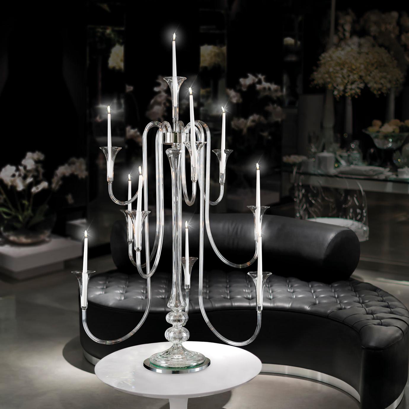 Candelabro em Vidro Octopus