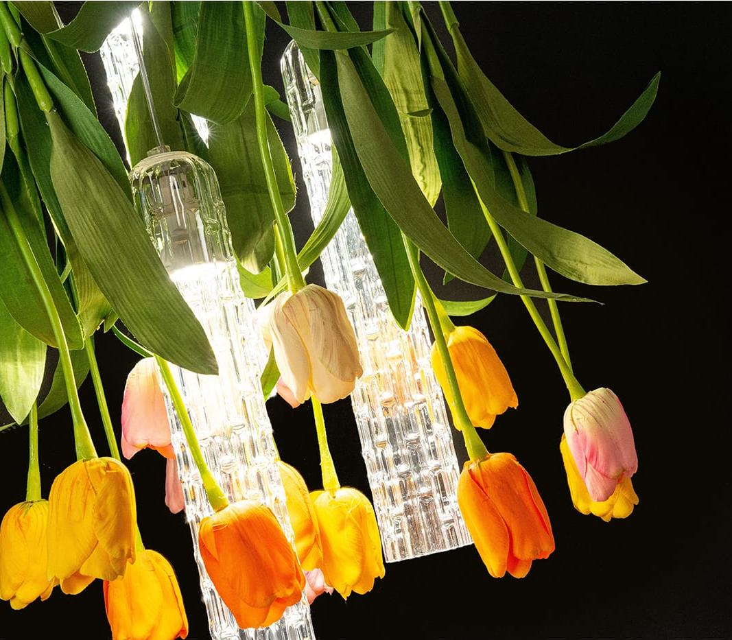 Lustre Redondo Pequeno Tulip