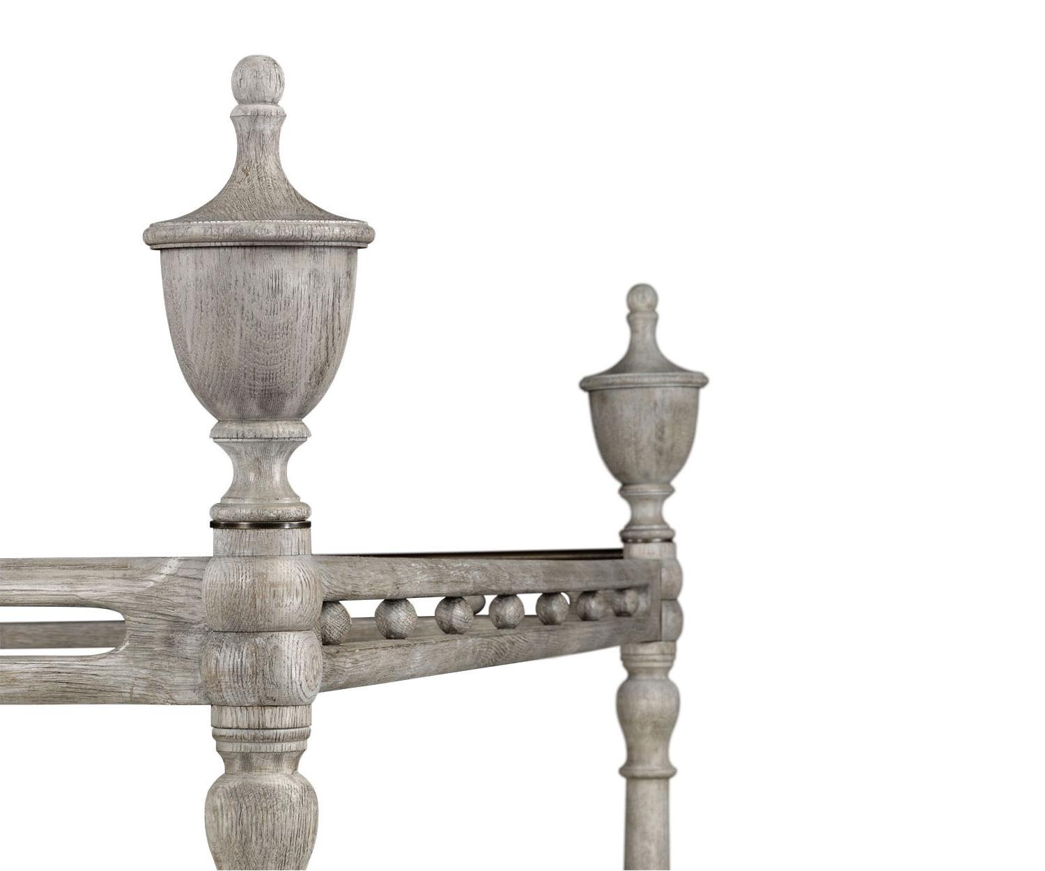 Cama de Casal Morris King Greyed Oak