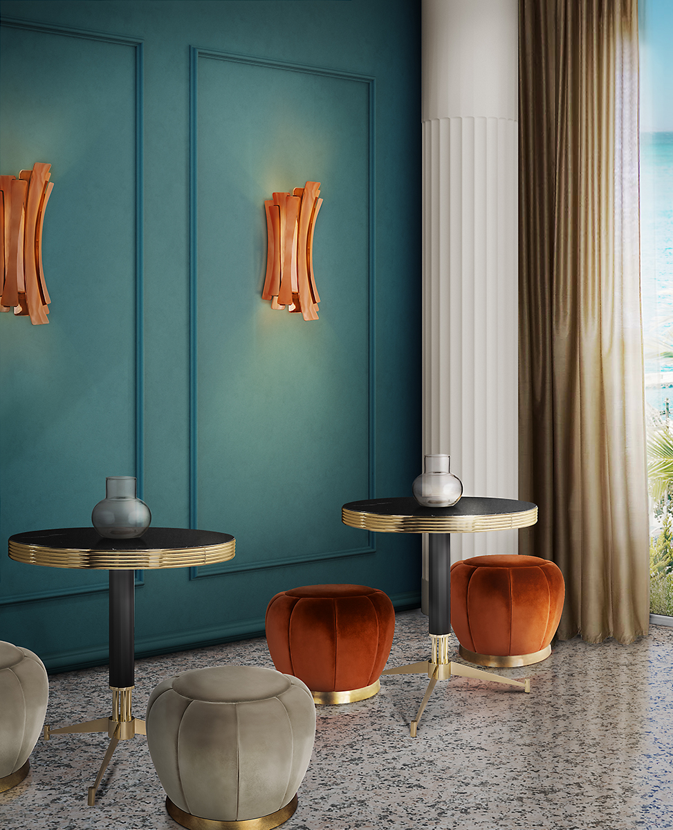 Candeeiro de parede elegante | Dimensões: L 22 × P 15 × A 47 cm - 1