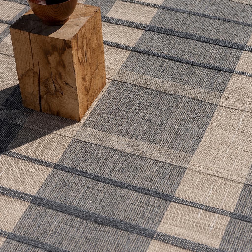 Tapete Exterior Zona Denim Check | Tamanho: 200 × 280 cm