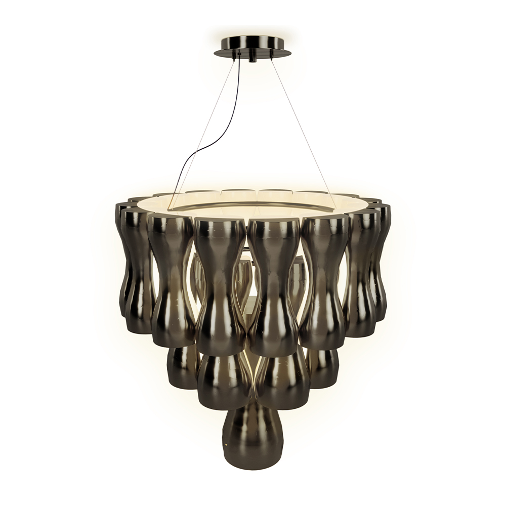Candeeiro suspenso lustre Crown