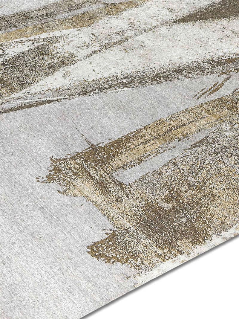 Tapete Gold Tecido à Mão | Tamanho: 305 × 427 cm