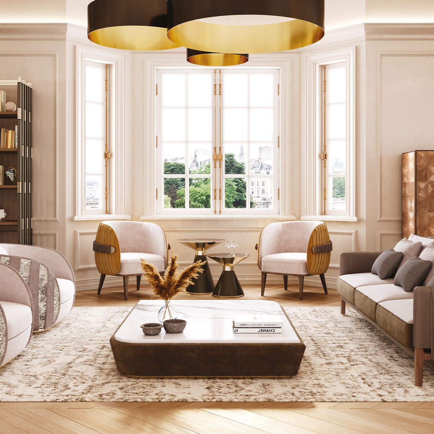 Mesa de Apoio Contemporânea Crono | Dimensões: Ø 50 × A 45 cm