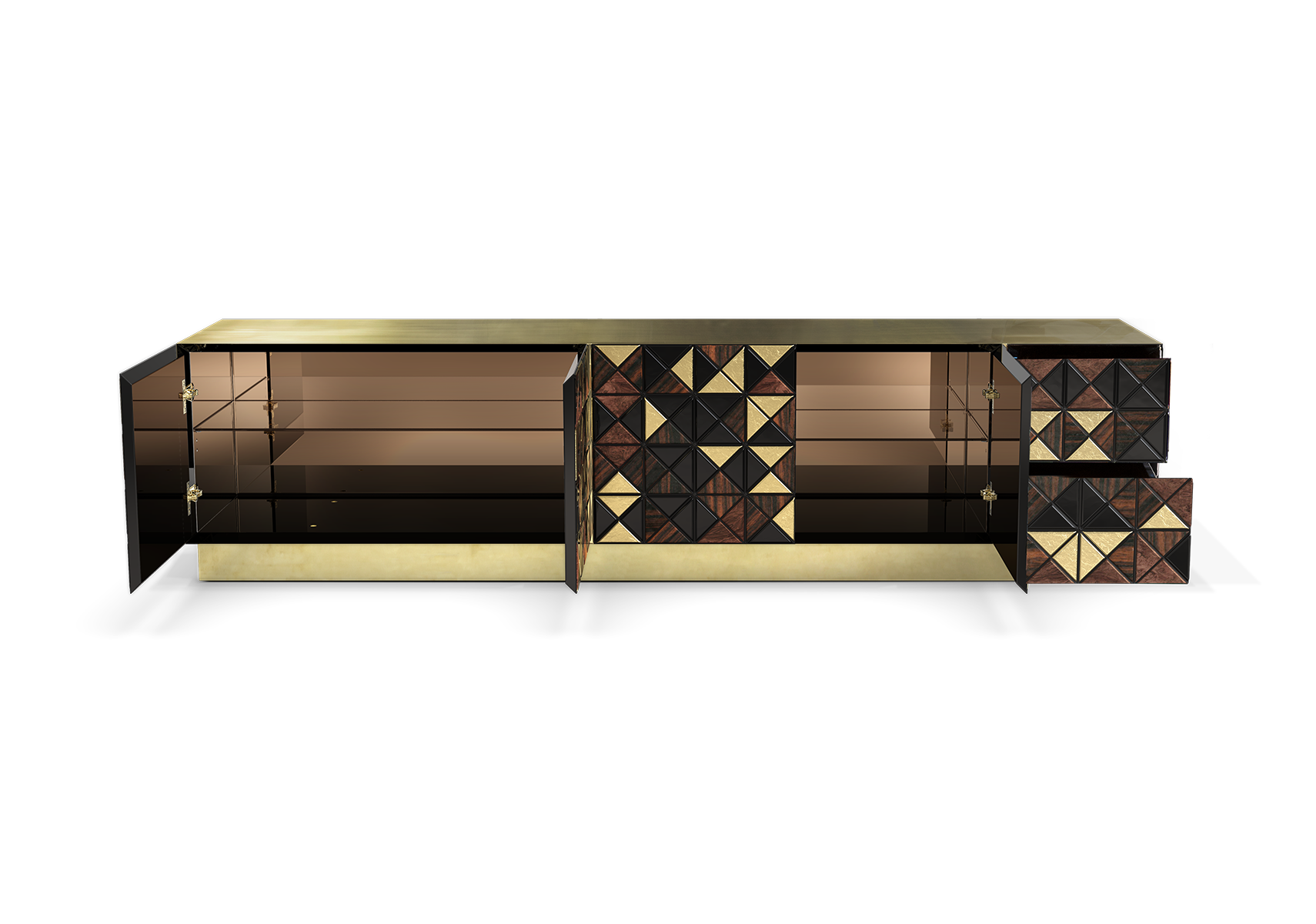 Móvel TV Nogueira Mosaic