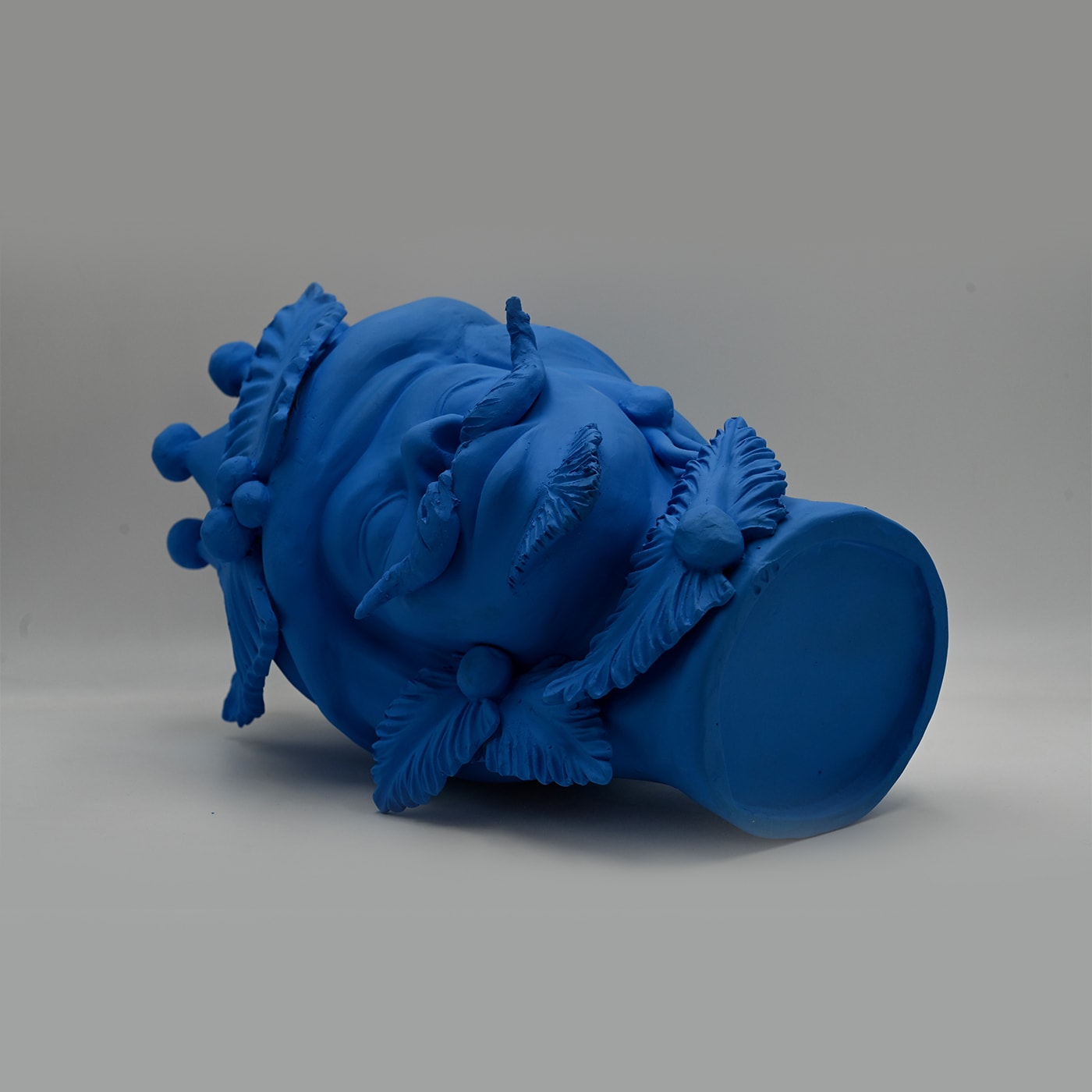 Escultura Moor's Head azul