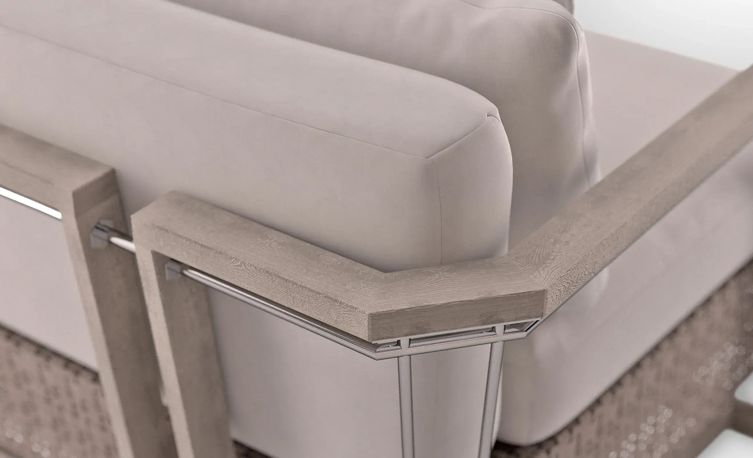 Sofá dois lugares Heritage madeira