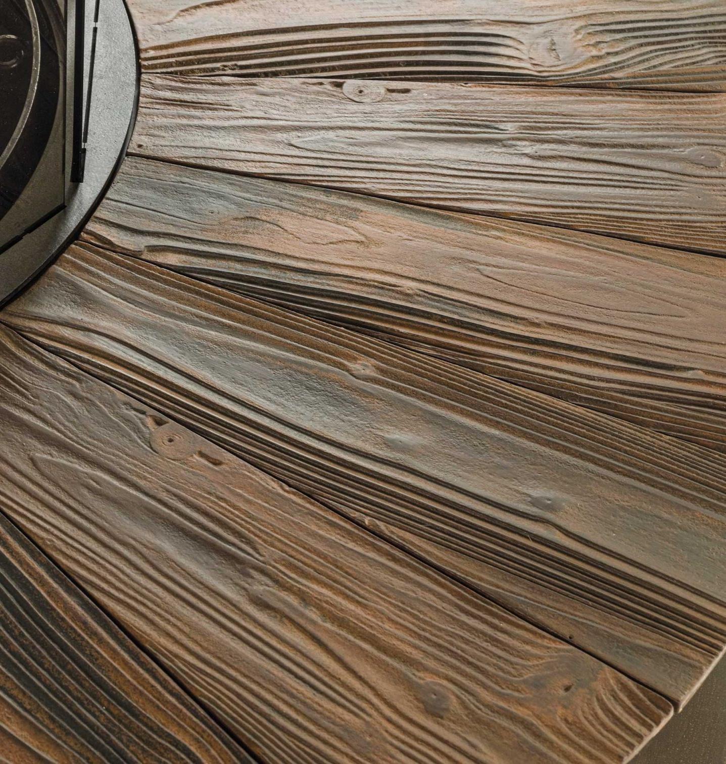 Lareira exterior textura Zero | Acabamento: Alumínio preto | Dimensões: Ø 150 cm