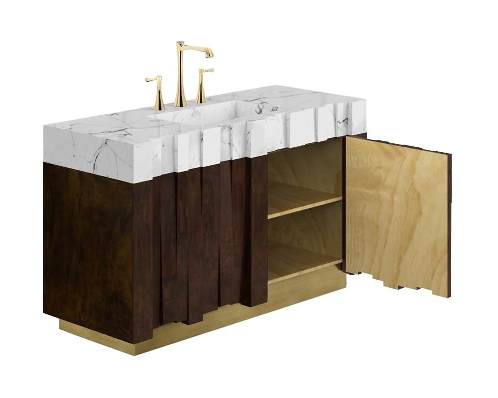 Móvel de casa de banho simples Geoglyph