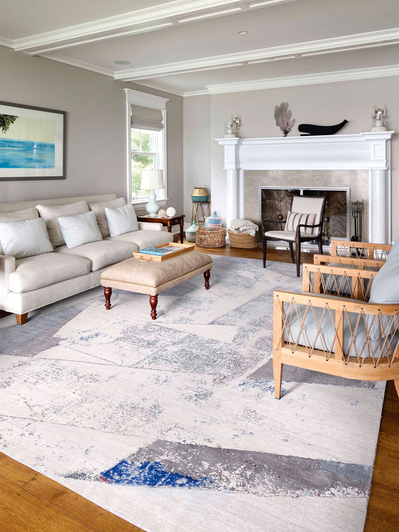 Tapete Original Cinzento Tecido à Mão