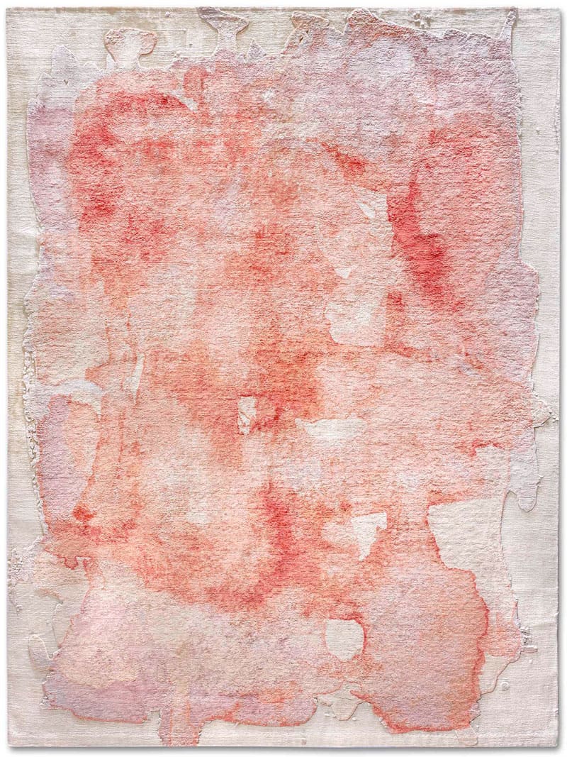 Tapete Mono Rosa Luxury Feito à Mão