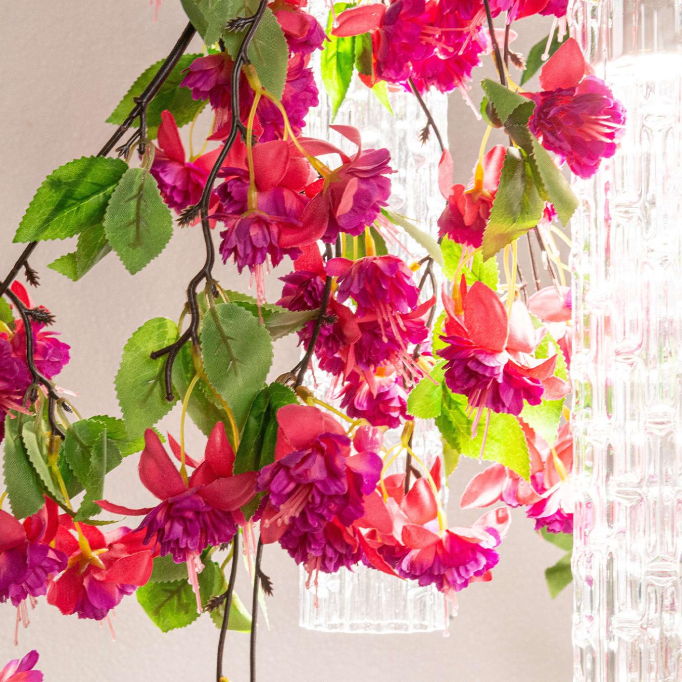 Lustre Pequeno Pink Cascade