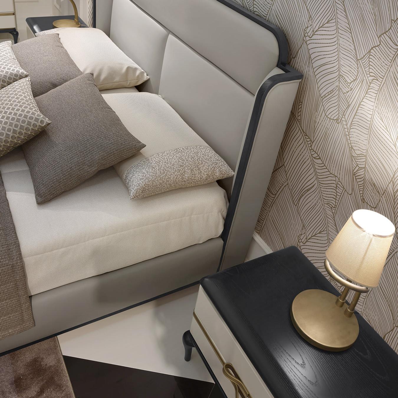 Mesa de Cabeceira Dilan Preta/Branca