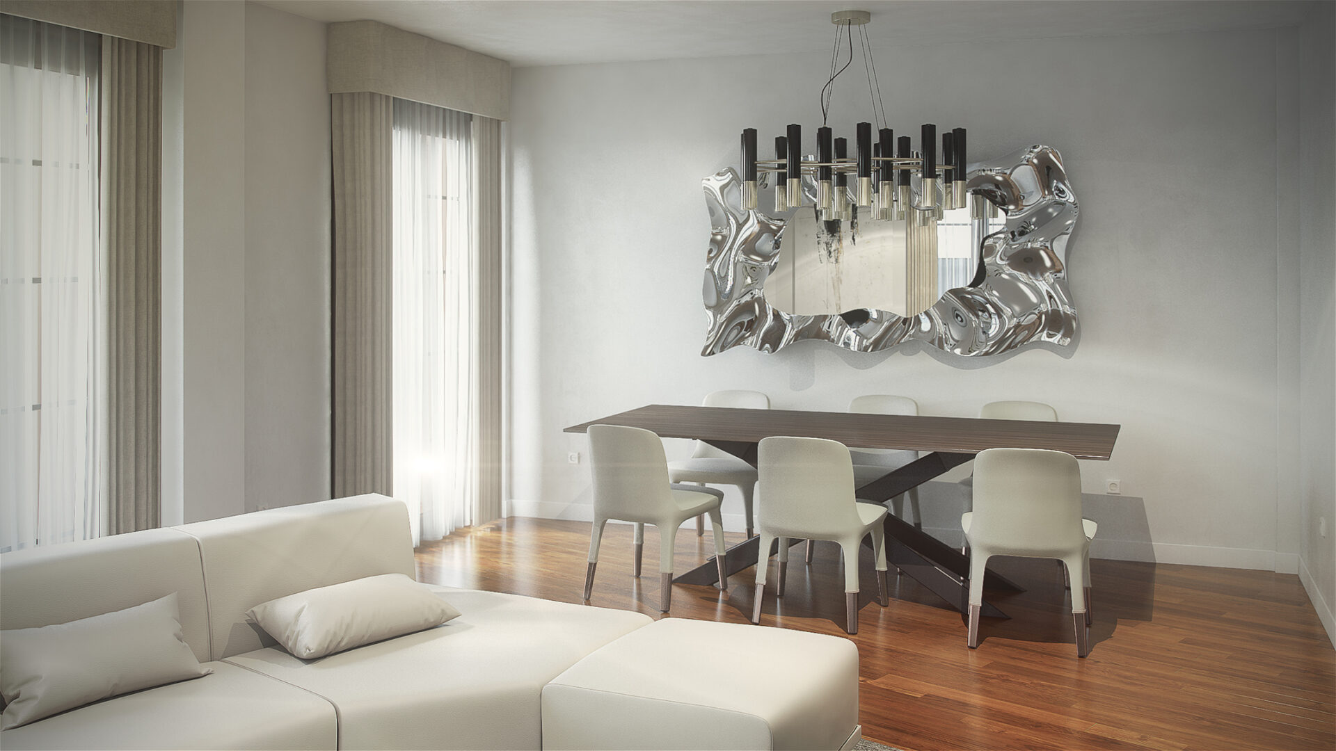 Candeeiro suspenso modernista - 5