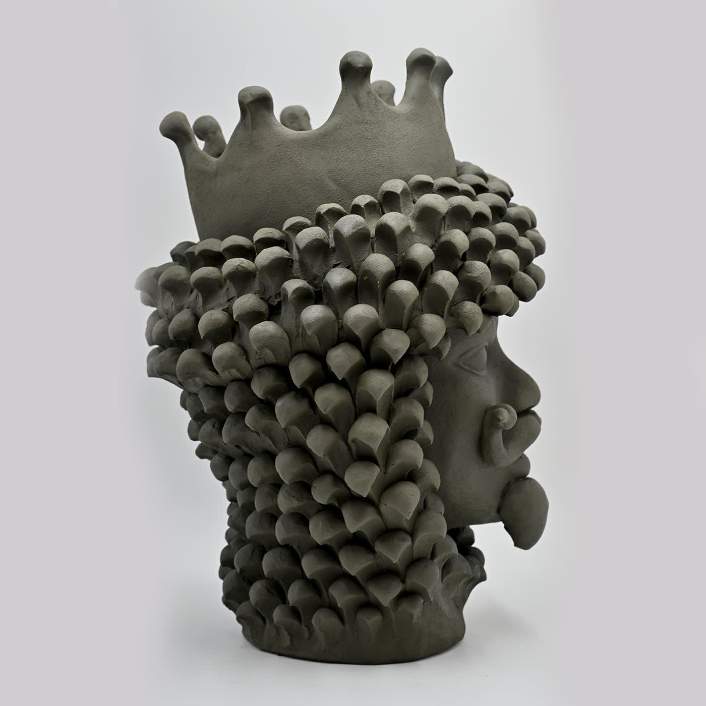 Escultura Moor's Head cinzenta