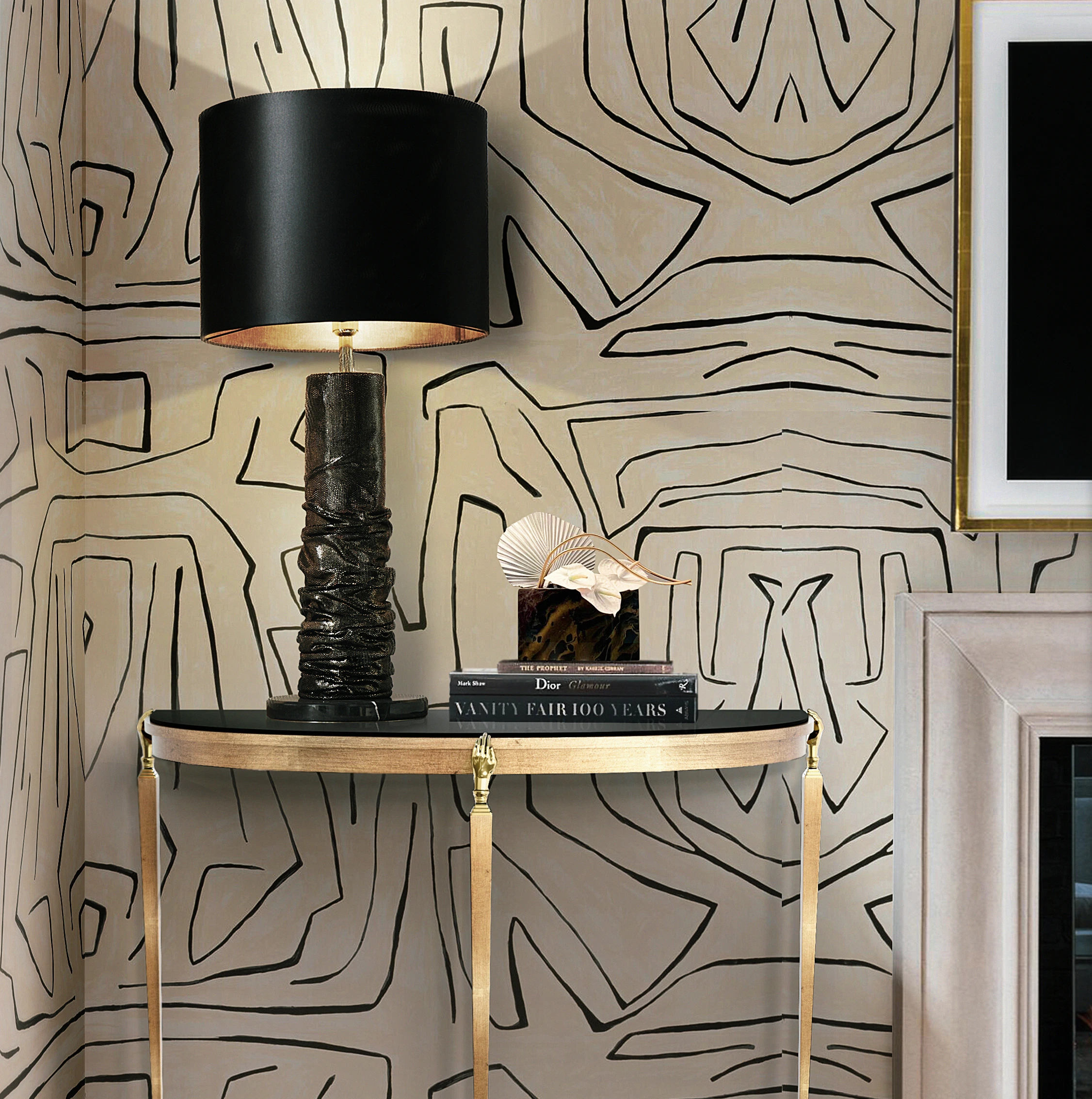 Consola Meia-Lua Gisette