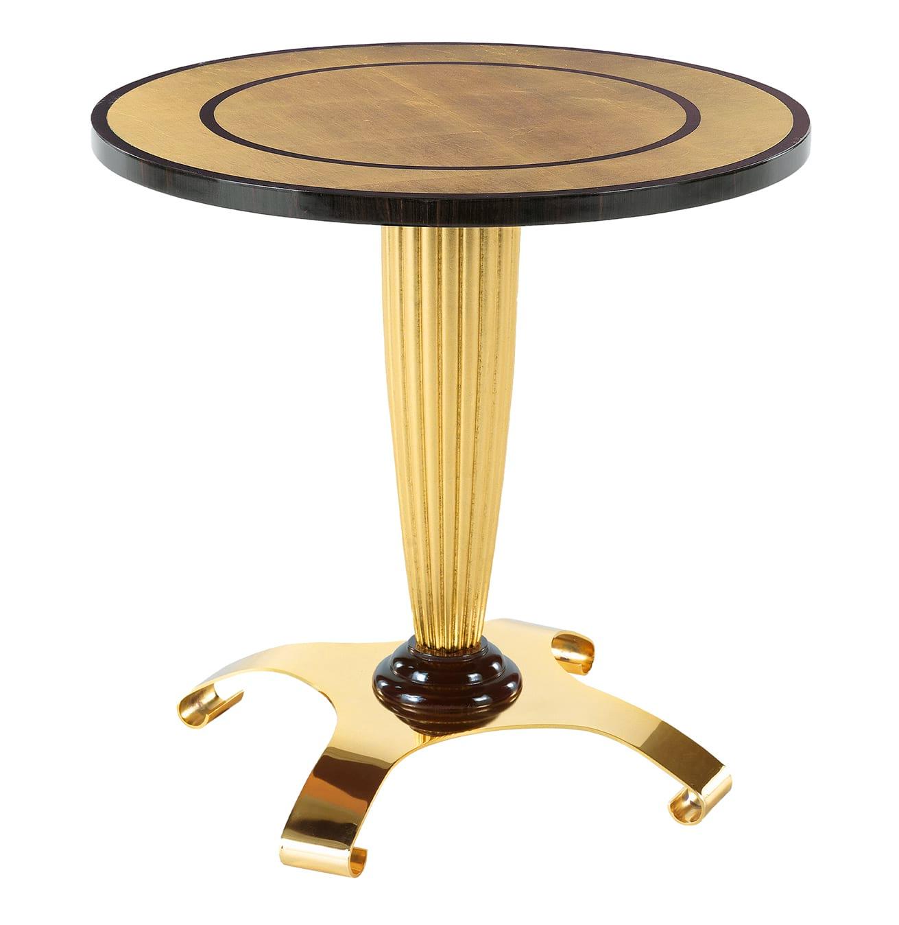Mesa de Apoio com Folha Dourada