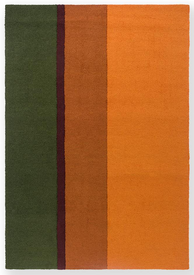 Tapete Exterior Festival Stripe Laranja/Verde | Tamanho: 200 × 280 cm