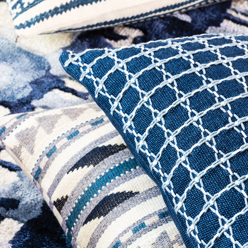 Almofada Maliana Indigo 50 × 35