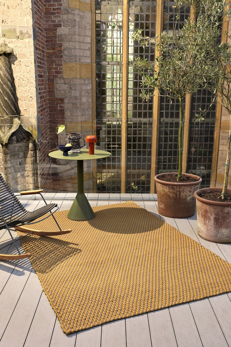 Tapete Lace Mostarda-Taupe Exterior | Tamanho: 200 × 280 cm