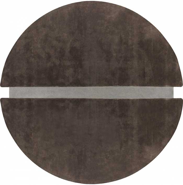 Tapete Redondo Pop Art Castanho | Tamanho: Ø 200 cm Tapete Redondo Pop Art Castanho | Tamanho: Ø 200 cm