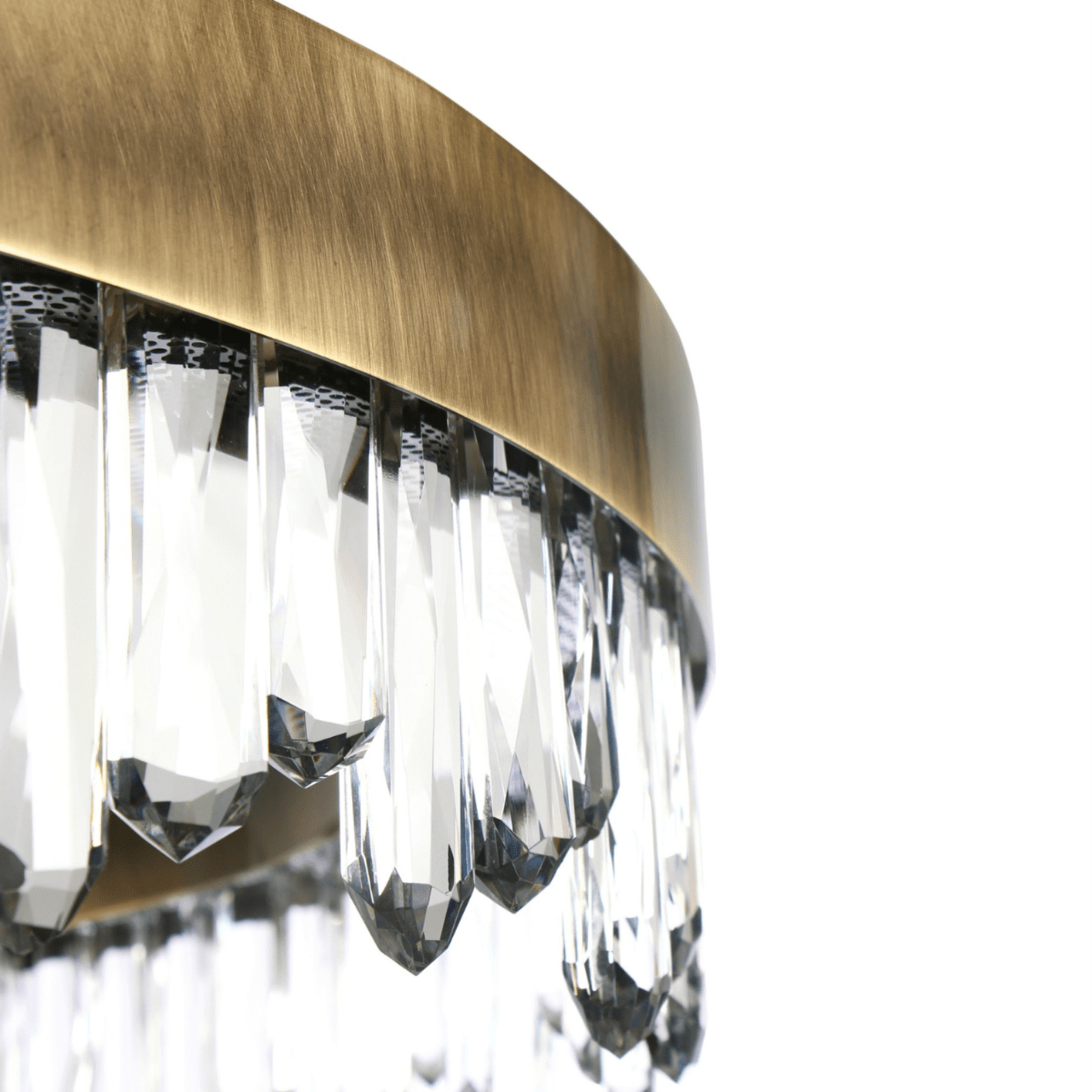 Candeeiro suspenso fluído latão