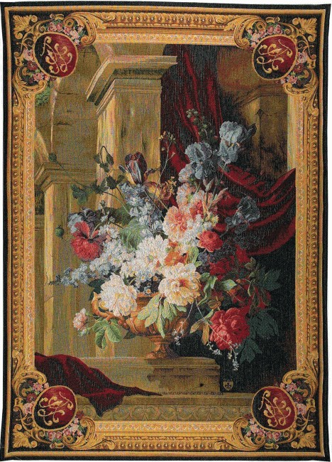 Tapeçaria bouquet arquitetura vertical | Tamanho: 85 × 110 cm