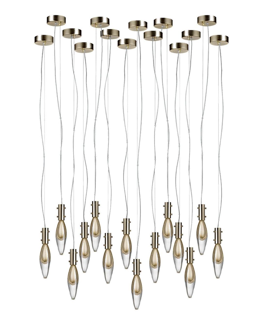 Suspensão Murano Drops de 14 Lâmpadas