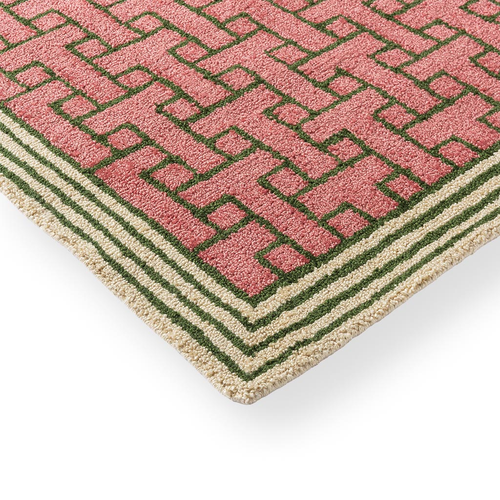 Tapete Exterior Monogram Rosa | Tamanho: 160 × 230 cm