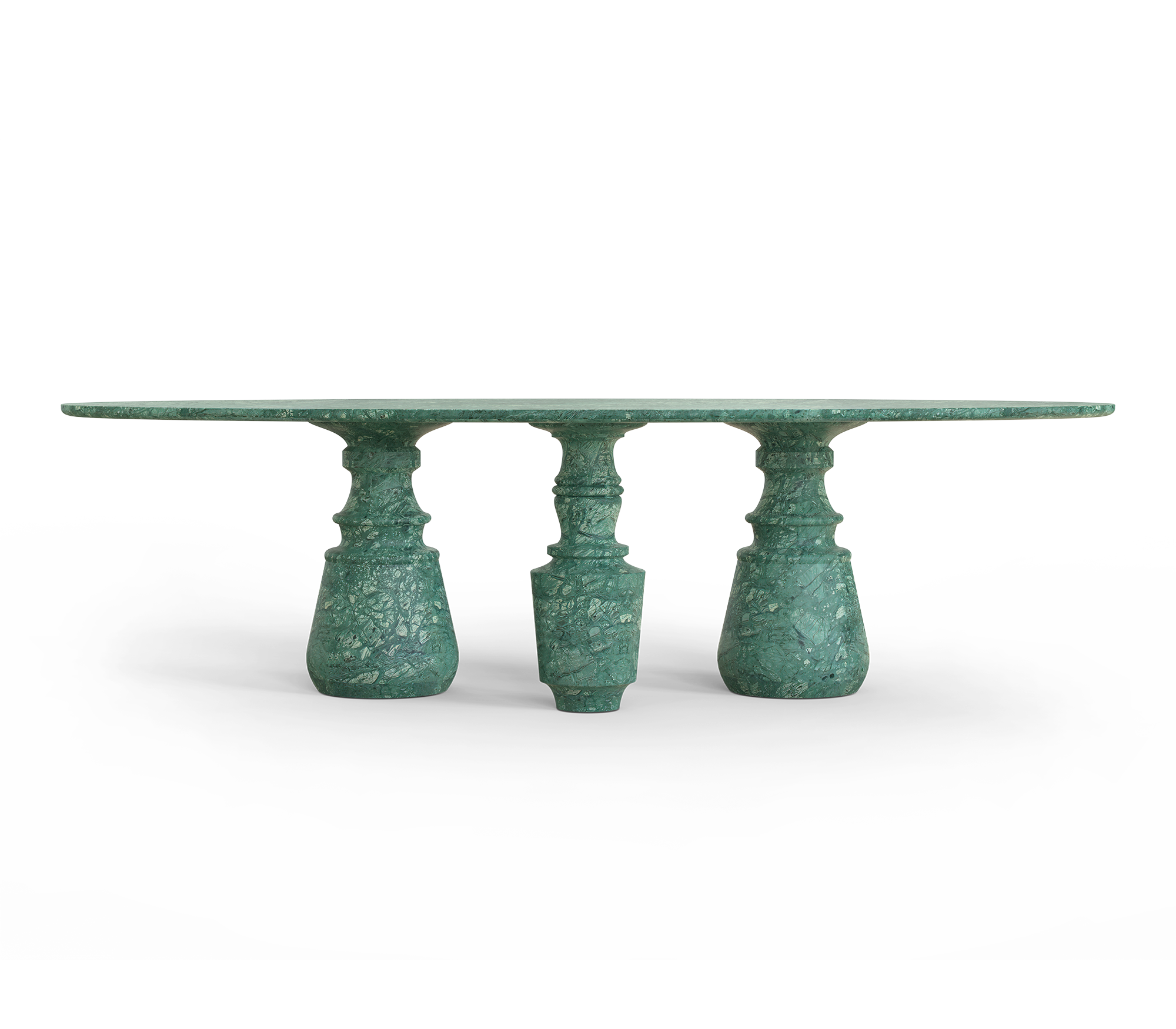 Mesa de Jantar Oval XL Guatemala Obsidian