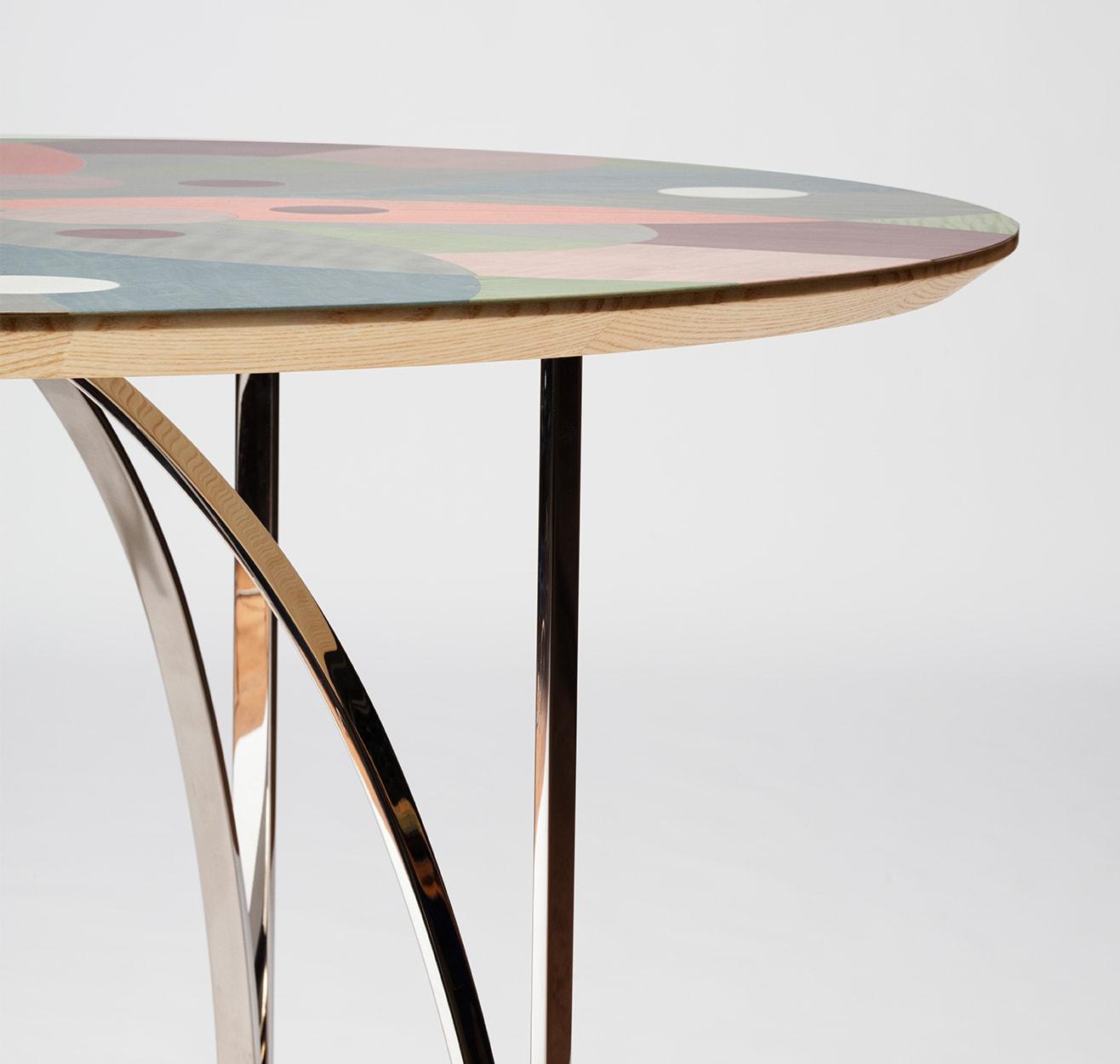 Mesa de Jantar Folheado Multicolor