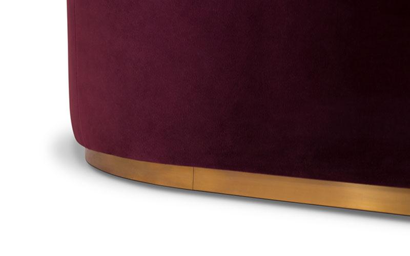 Sofá Curvo Vermelho Conforto Premium