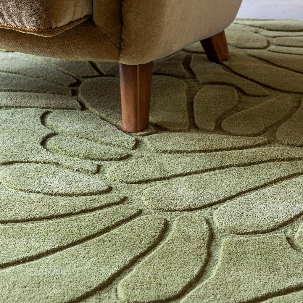 Tapete Coleby Petals Verde Sebe | Tamanho: 250 × 350 cm