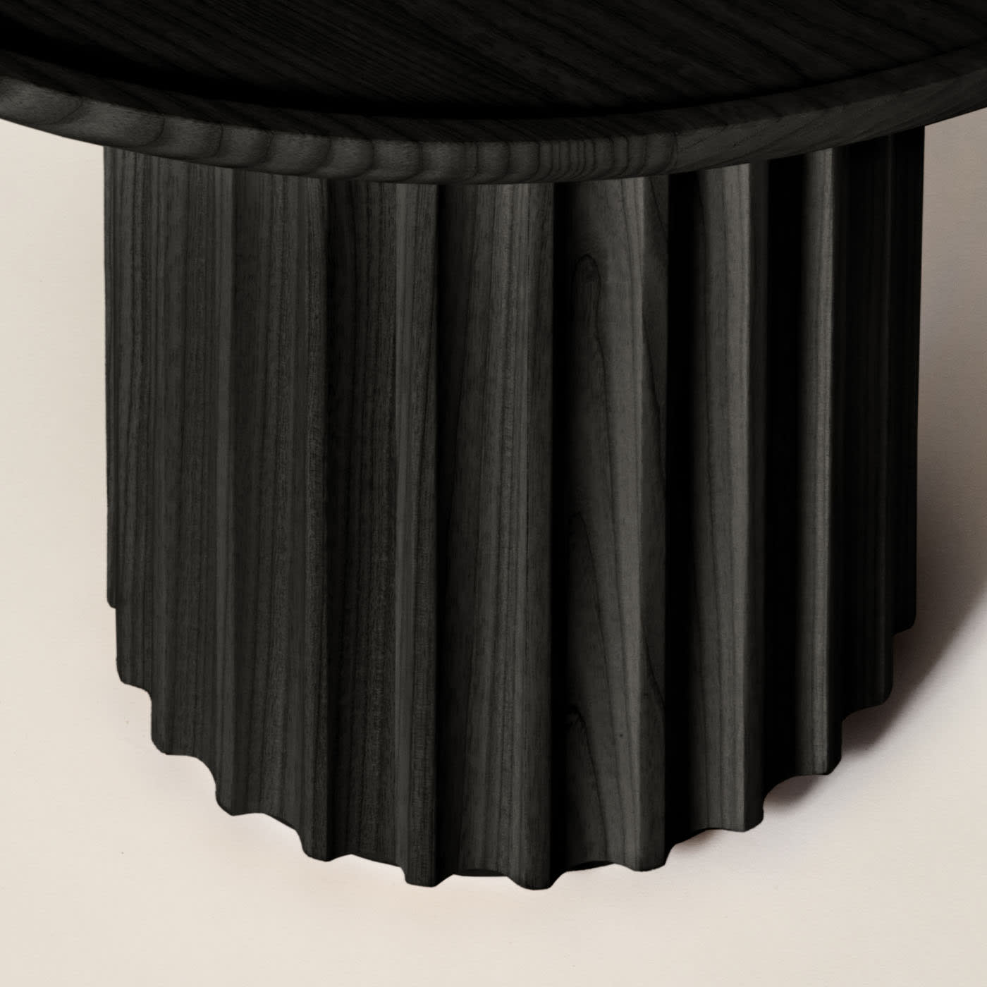 Mesa de Centro Preta Capitello | Dimensões: Ø 40 cm Mesa de Centro Preta Capitello | Dimensões: Ø 40 cm