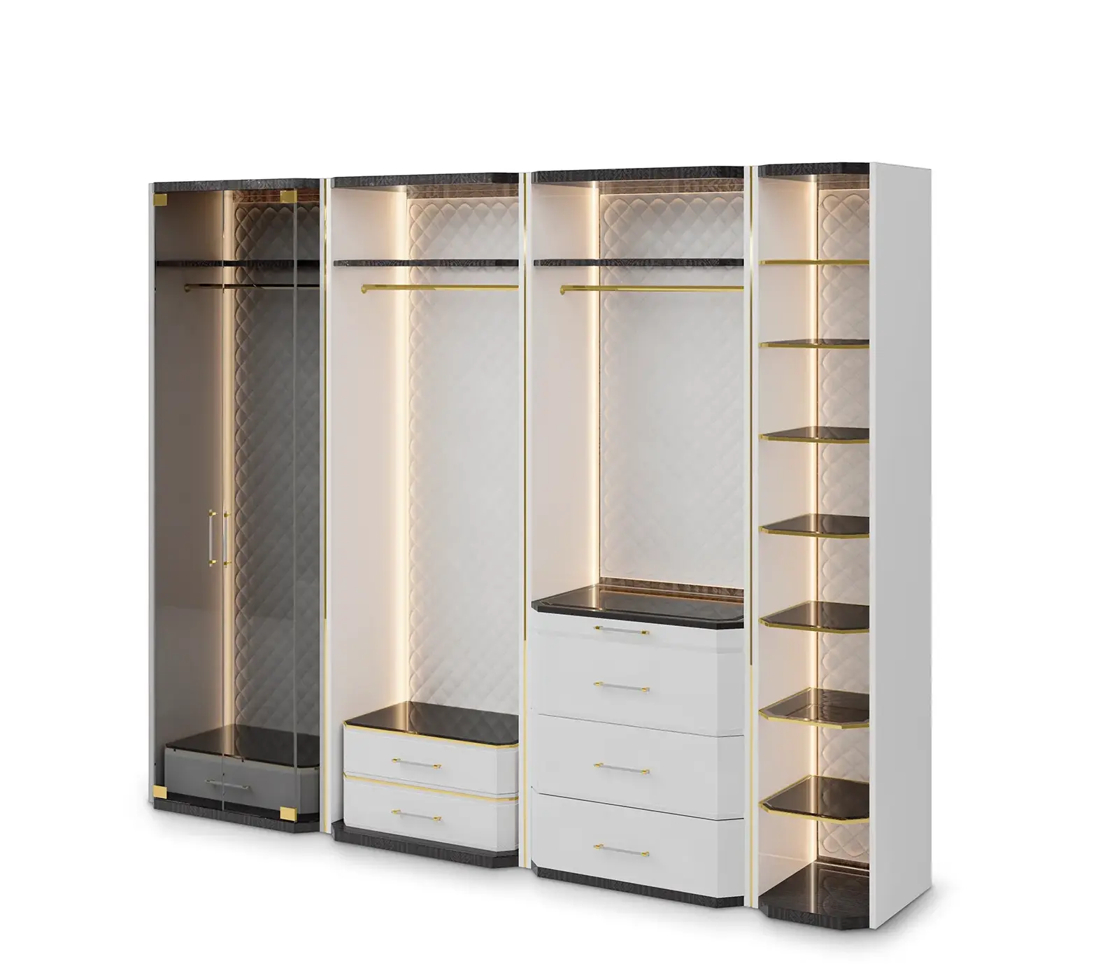 Roupeiro Cinzento Cadence