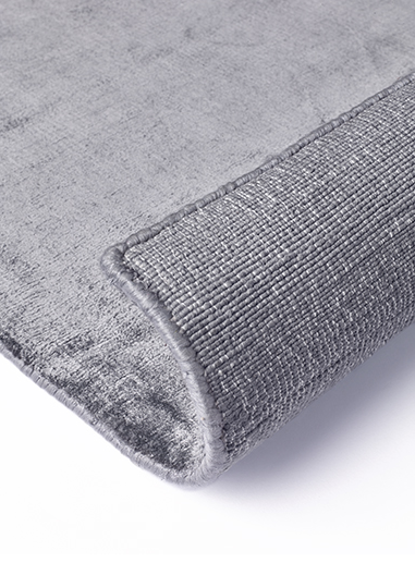 Tapete de Viscose Liso Cinzento | Tamanho: 200 × 300 cm