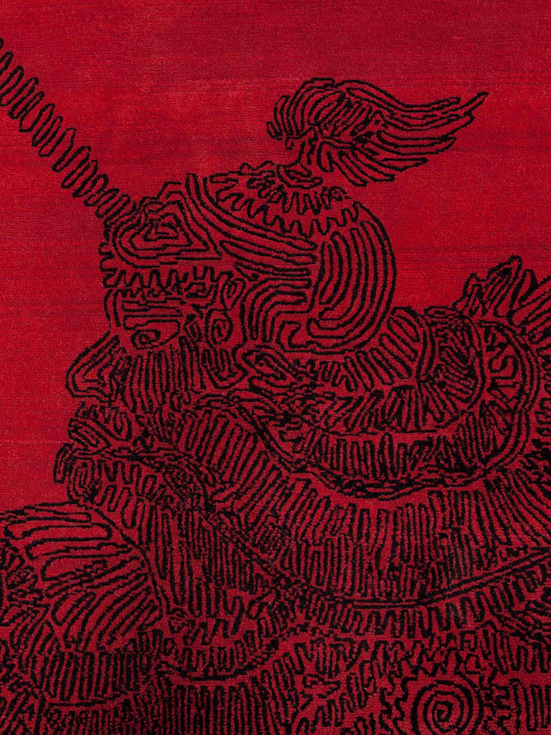 Tapete Intrigue Japonaise Tecido à Mão