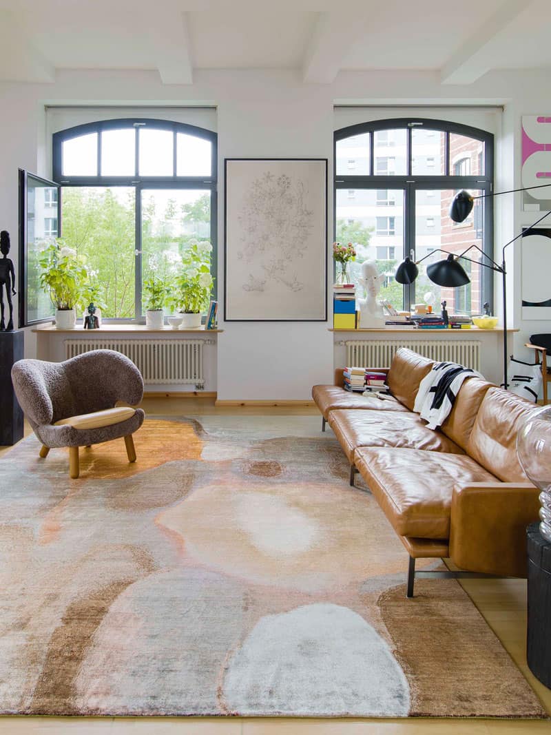 Tapete Copper Malva Feito à Mão Luxury